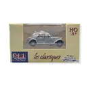 Voiture Citroën Traction 11B, 1952 gris perle, 3 personnages SAI 1601 - HO 1/87 - 2