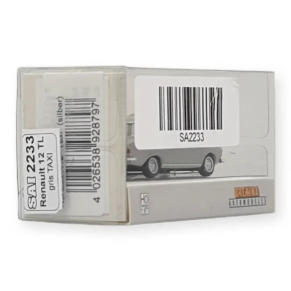 Renault 12 TL, taxi gris métallisé - SAI 2233 - HO 1/87e - 3