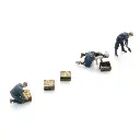 Les agriculteurs dans les champs - 3 personnages - ARTITEC 5220003 - Z 1/220 - 4