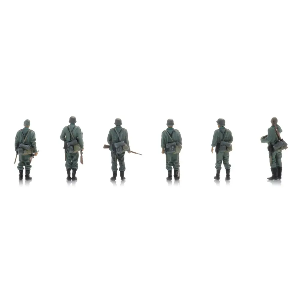 Infanterie de la Wehrmacht en attente de transport - 6 personnages - ARTITEC 5720009 - 1/72  - 2
