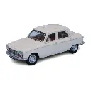 Peugeot 204, taxi blanc Courchevel, avec conducteur et 2 passagers - Sai 1625 - HO 1/87 - 2