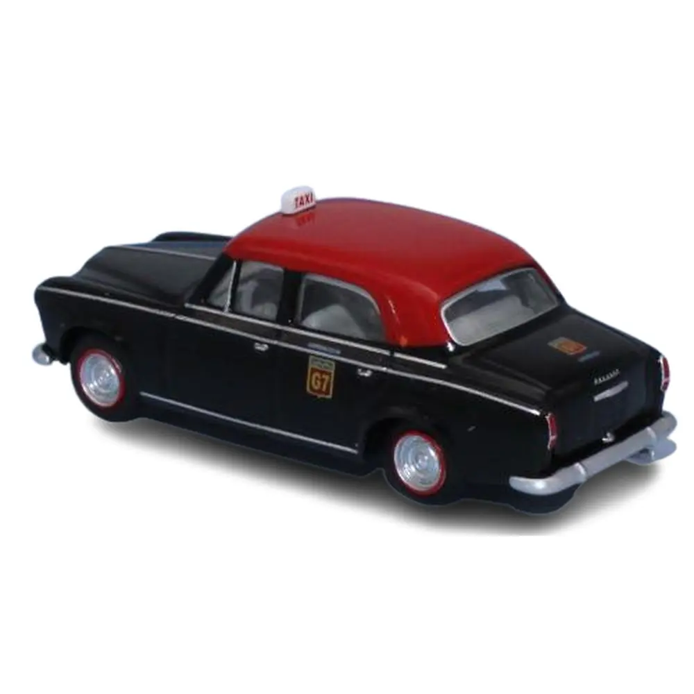 Voiture Taxi G7 Peugeot 403.7 limousine 1960 noir, toit rouge SAI 6241 - HO 1/87 - 2
