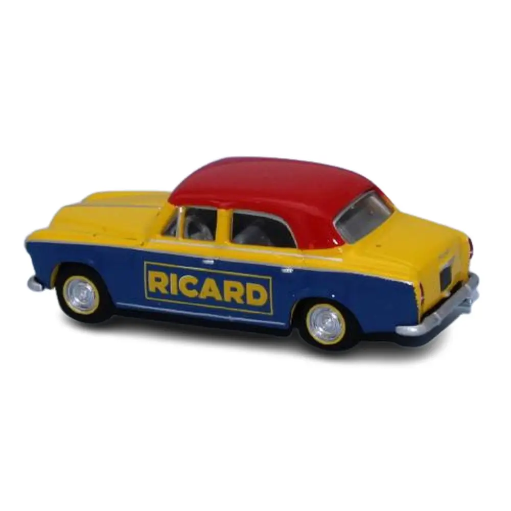 Voiture Peugeot 403.7 limousine, 1960 publicité RICARD SAI 6245 - HO 1/87 - 2
