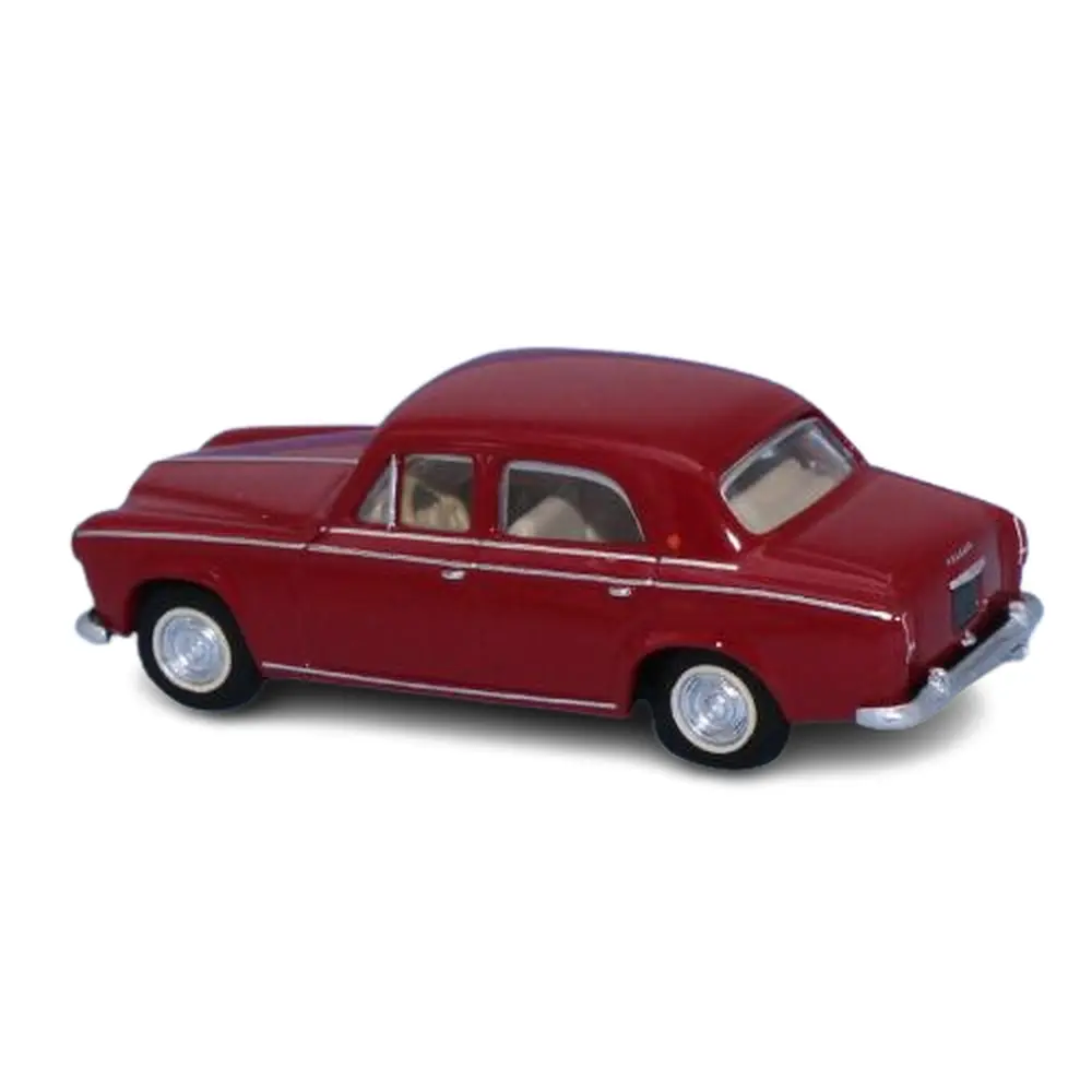 Voiture Peugeot 403 limousine 8cv 1959 rouge rubis - Sai 6204 - HO 1/87 - 2