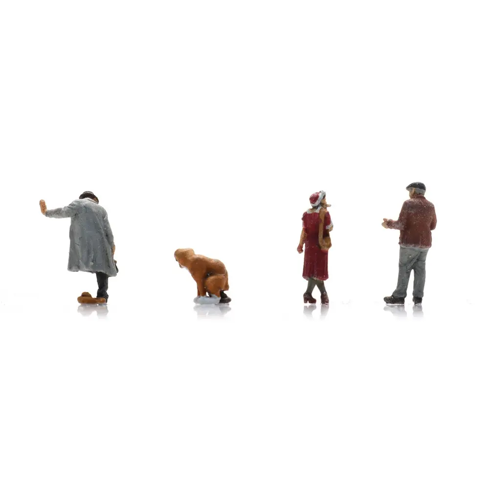 Crottes de chien - 3 personnages et un chien - ARTITEC 5160029 - N 1/160 - 2