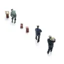 Maçons des années 1930 à 1990 - 3 personnages - ARTITEC 5220001 - Z 1/220  - 4