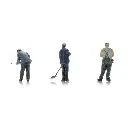 Dépôt personnel de la DB Putz - 3 personnages - ARTITEC 5220020 - Z 1/220  - 2