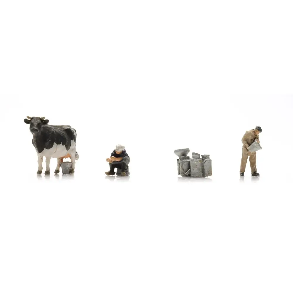 Agriculteurs traitant une vache, prêt à l'emploi - Artitec 5120017 - TT 1/120 - 4