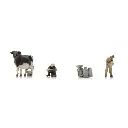 Agriculteurs traitant une vache, prêt à l'emploi - Artitec 5120017 - TT 1/120 - 4