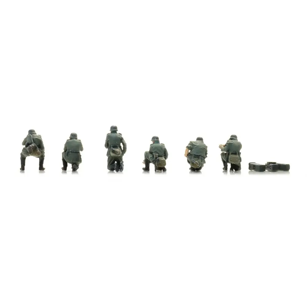 Équipage PAK Wehrmacht en action - ARTITEC 5870110 - HO 1/87 - 2