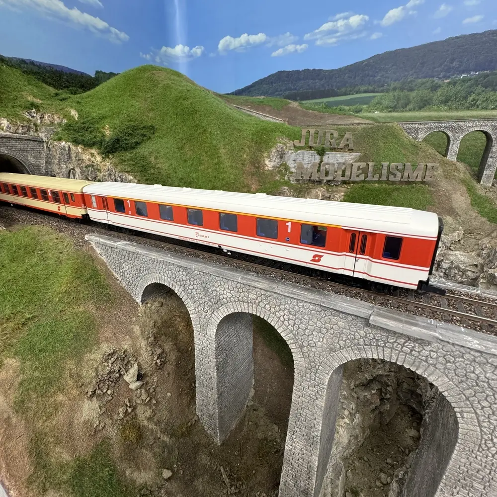 Coffret de 2 voitures du train "Arlberg-Express" - Roco 6200078 - ÖBB - HO 1/87 - EP. IV - 2R - 4