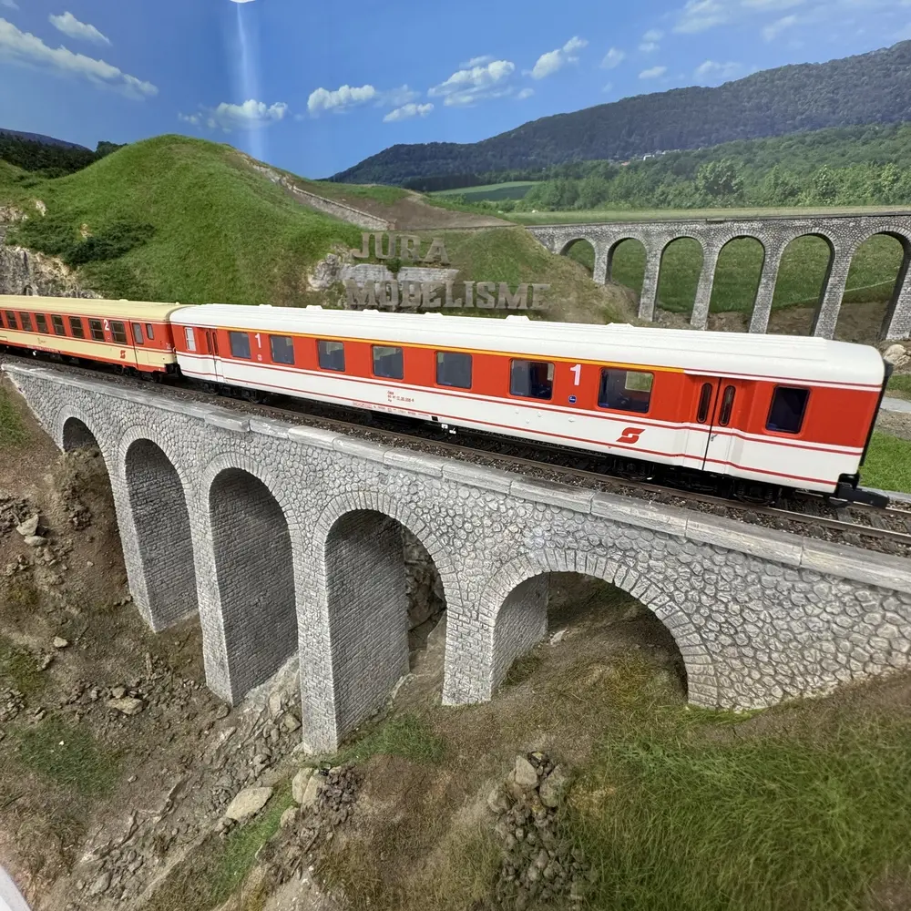 Coffret de 2 voitures du train "Arlberg-Express" - Roco 6200078 - ÖBB - HO 1/87 - EP. IV - 2R - 6