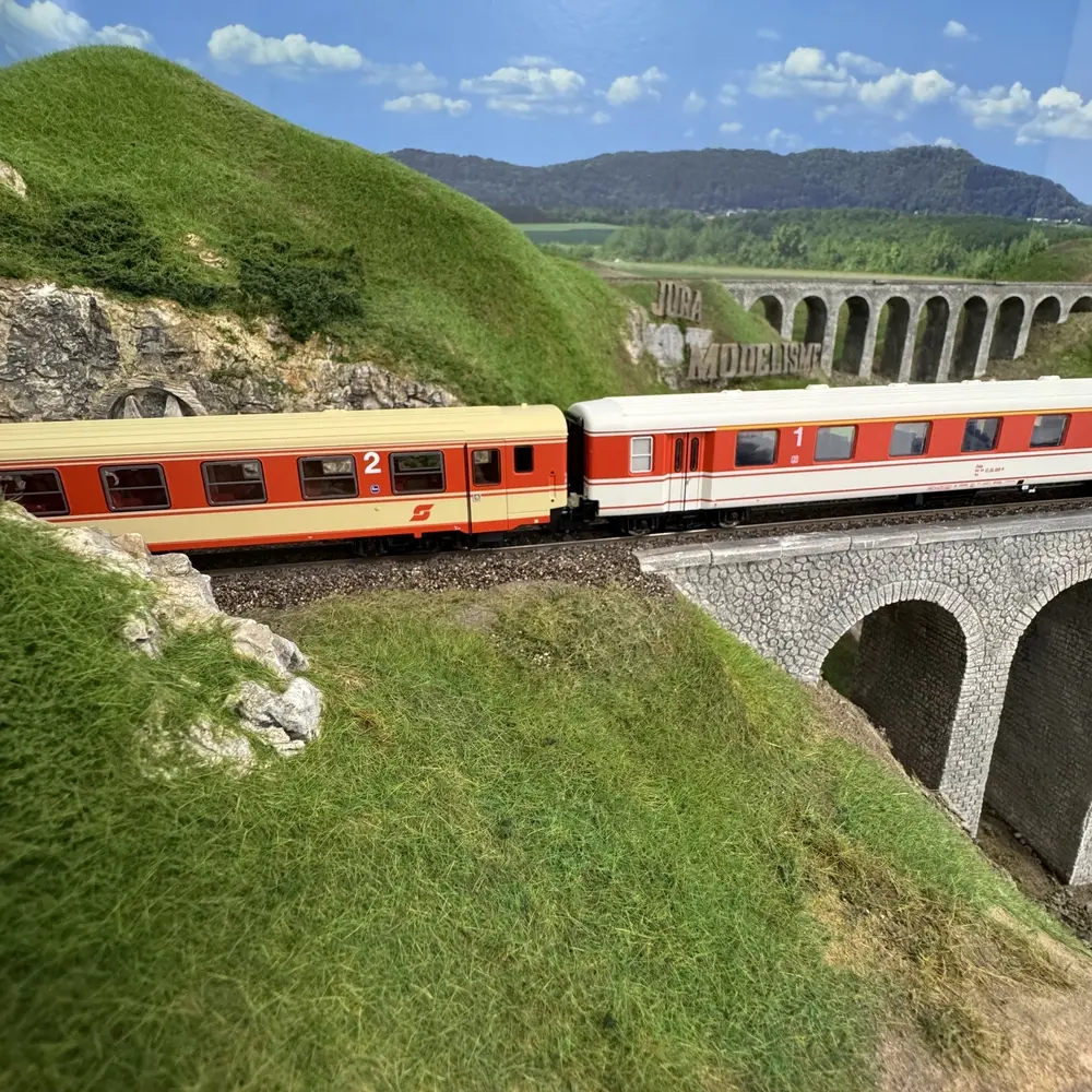 Coffret de 2 voitures du train "Arlberg-Express" - Roco 6200078 - ÖBB - HO 1/87 - EP. IV - 2R - 7