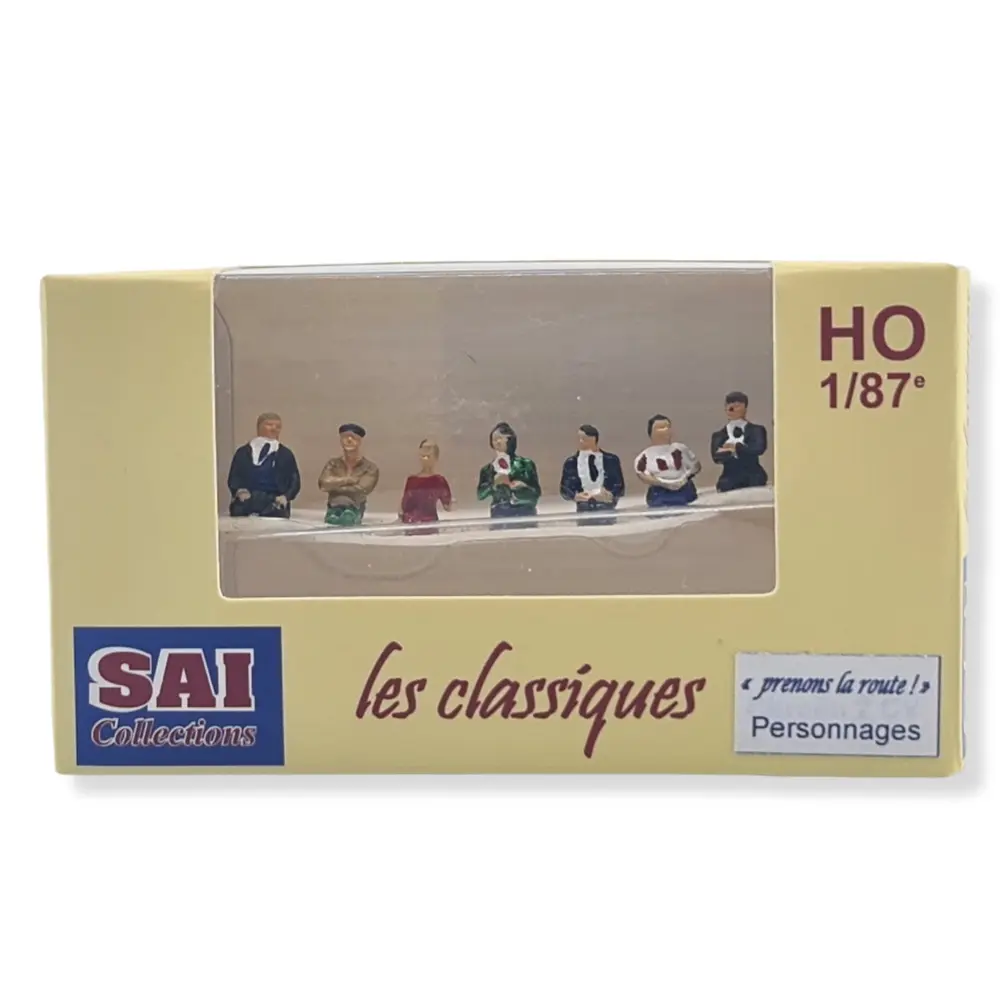 Lot de 9 passagers femmes, hommes, enfant SAI 392 - HO : 1/87 - 2
