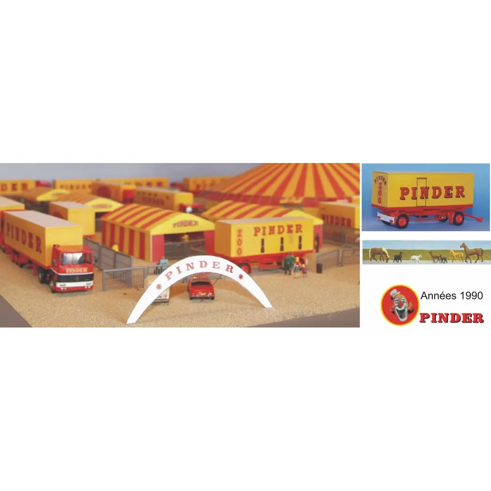 Coffret Ménagerie du Cirque Pinder "Années 1990" Sai 276 - HO : 1/87 - 2