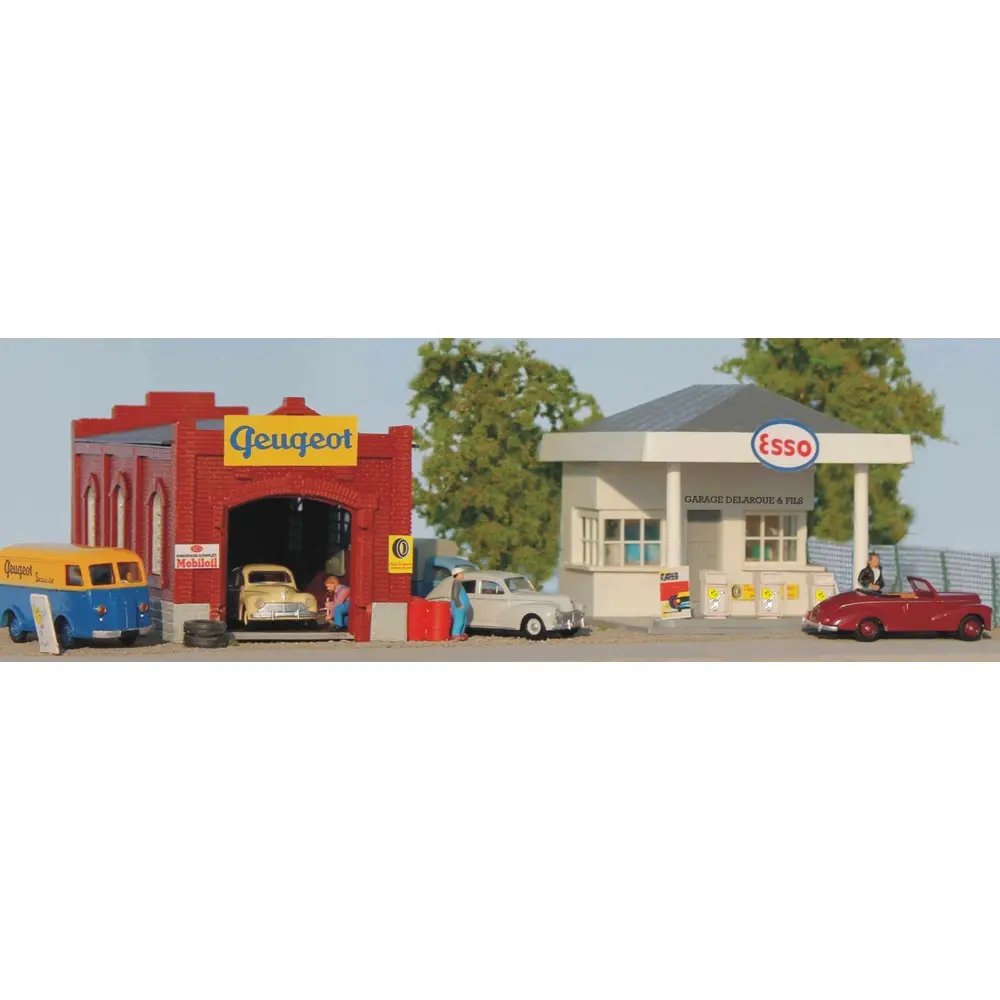 Garage Peugeot - Atelier - Station-Service Esso - Sai 166 - HO 1/87 - Ep III - 2
