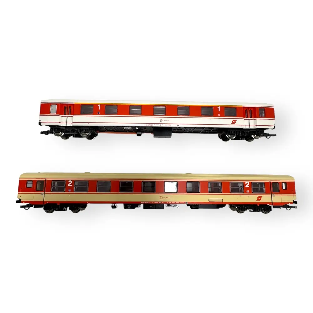 Coffret de 2 voitures du train "Arlberg-Express" - Roco 6200078 - ÖBB - HO 1/87 - EP. IV - 2R - 2