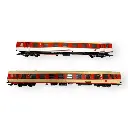 Coffret de 2 voitures du train "Arlberg-Express" - Roco 6200078 - ÖBB - HO 1/87 - EP. IV - 2R - 2