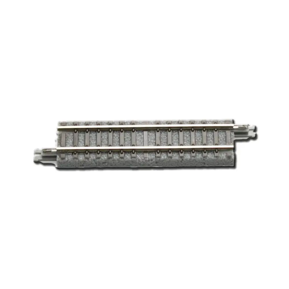 2 rails droits de 55 mm avec ballast, avec panneau de connexion - Rokuhan 7297024 - Z 1/220 - 2