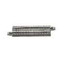 2 rails droits de 55 mm avec ballast, avec panneau de connexion - Rokuhan 7297024 - Z 1/220 - 2
