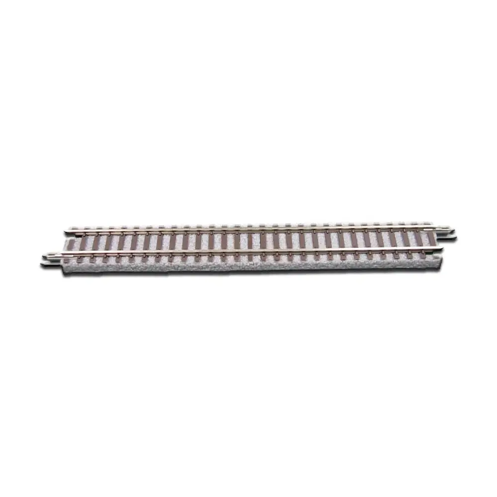 4 rails droits avec ballast, 110 mm, avec panneau de connexion - Rokuhan 7297001 - Z 1/220 - 3