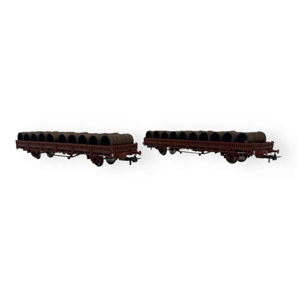 Coffret de 2 wagons ranchers pivotants - Roco 6600119 - SNCF - EP. IV - 2