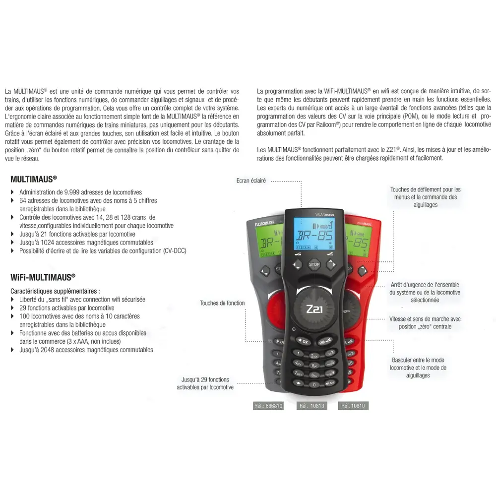 Coffret centrale Z21 start avec télécommande - Roco 10833  - 3