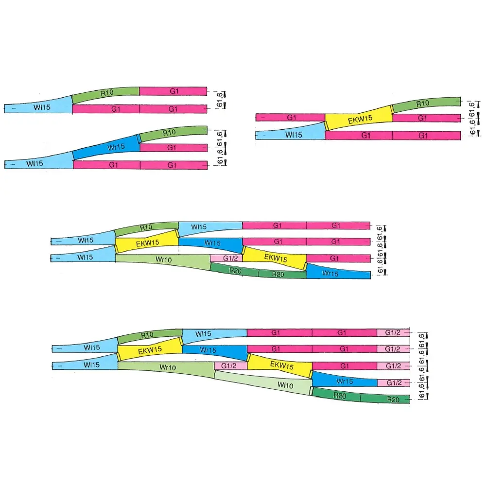 Rail Droit G1 Traverses bois - 230 mm - ROCO 42510  - HO 1/87 - Code 83 [ROCO LINE] - 3