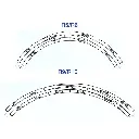 Rail Courbe - R5 542.8mm 30° - Roco 42425 - HO 1/87 - Code 83 - 3