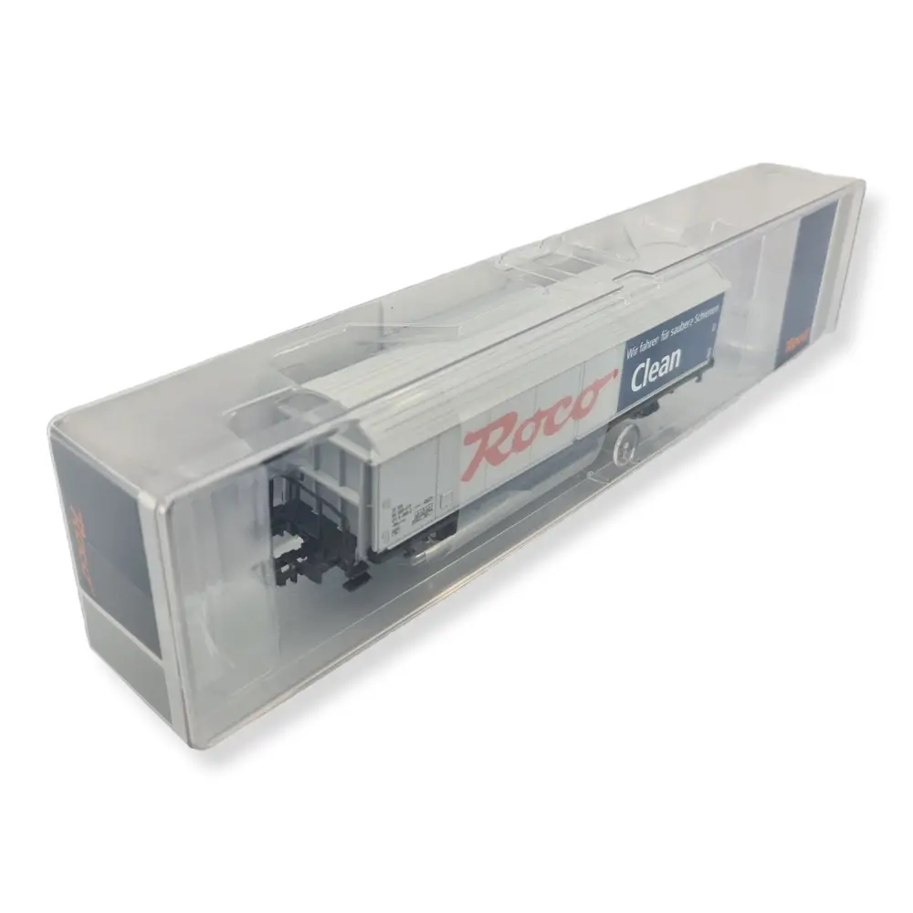 Wagon nettoyeurs de rails Roco 46400 - HO : 1/87 - Roco Clean - 4