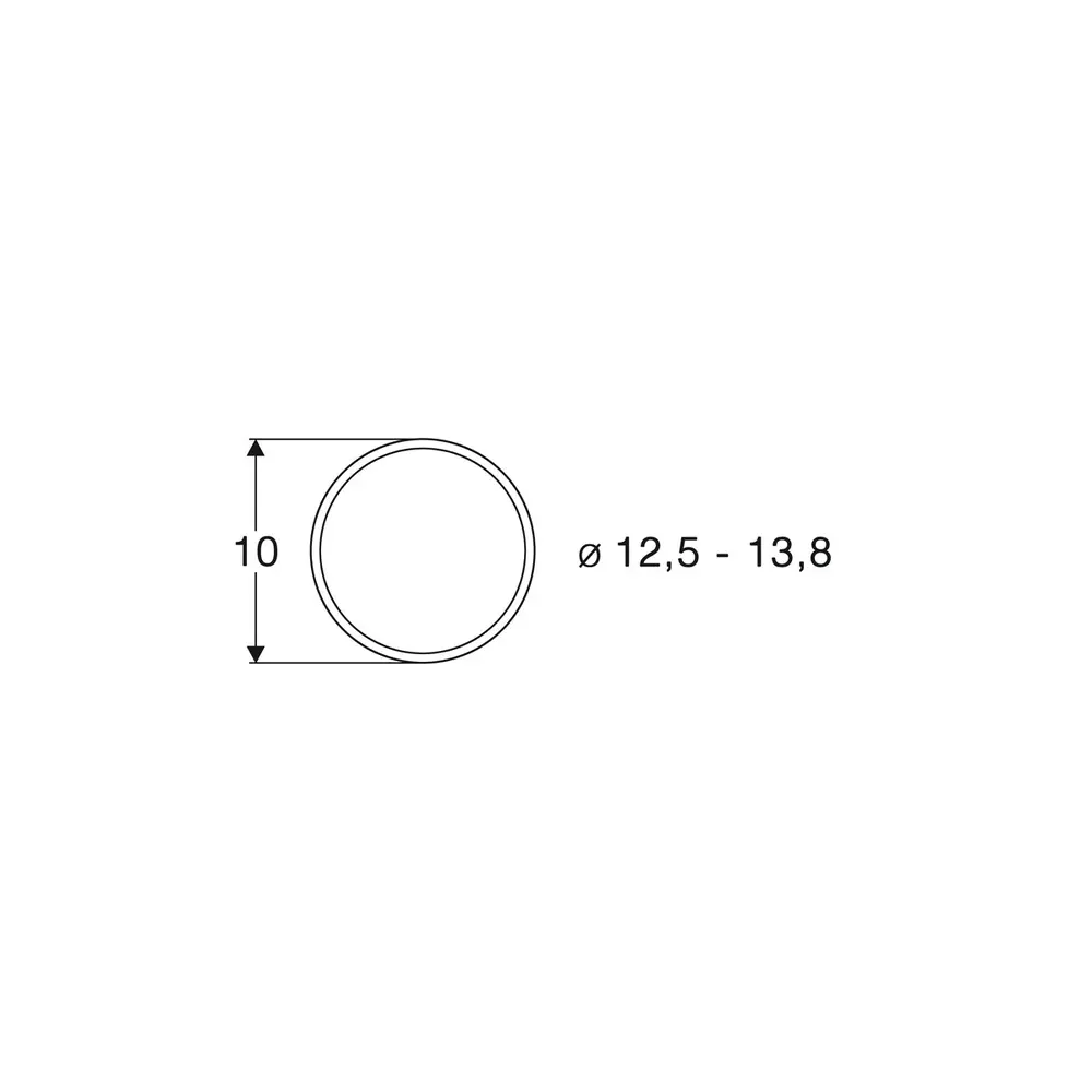 Sachet de 10 bandages d'adhérence - Roco 40066 - HO 1/87 - 12,5 à 13,8 mm de diamètre - 2
