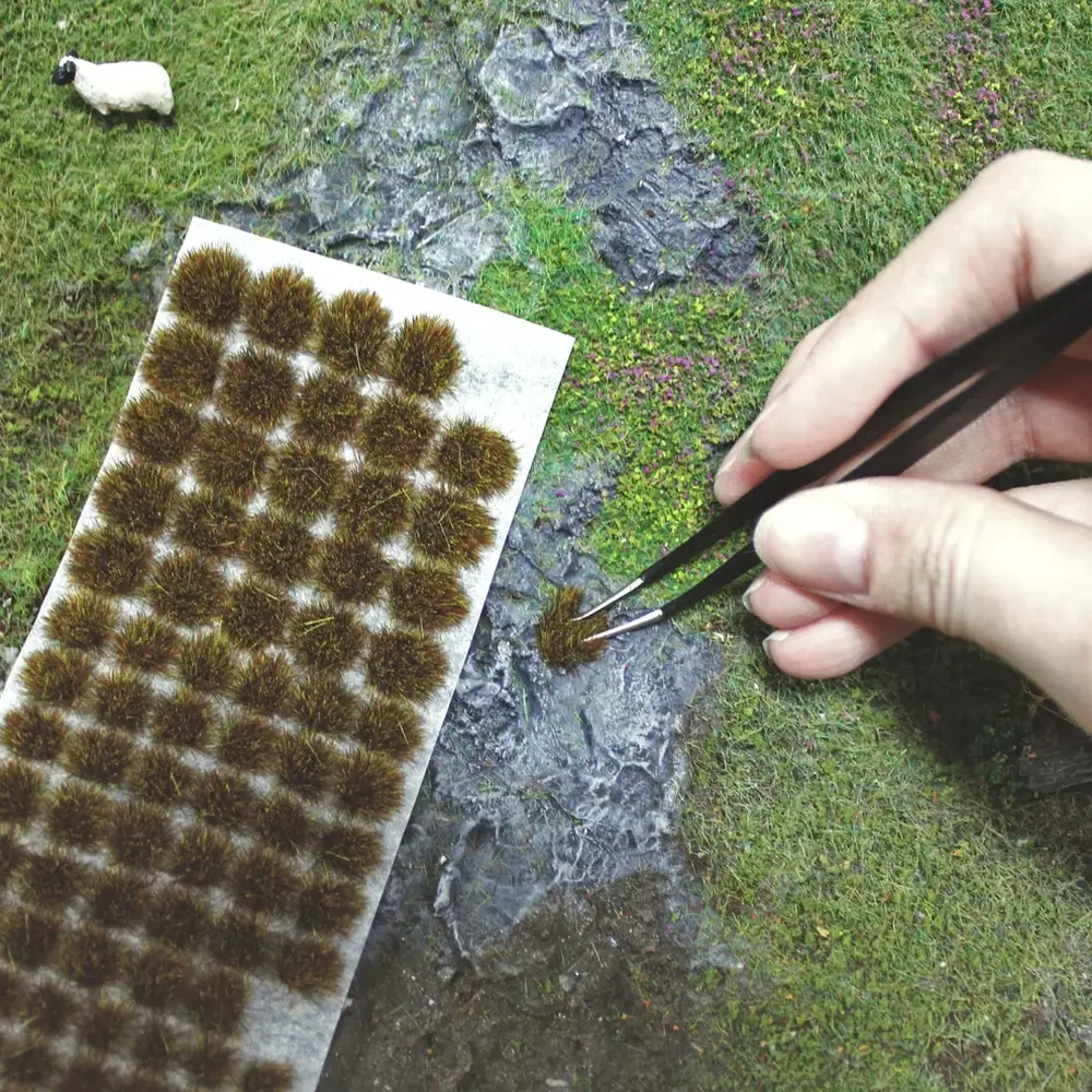 Touffes d'herbe de prairies 6 mm - WWScenics W3T-WM6 - HO 1/87 - 2