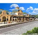 Quai de gare couvert Baden-Baden - Vollmer 47504 - N 1/160 - 65 x 35 x 45 mm - 2