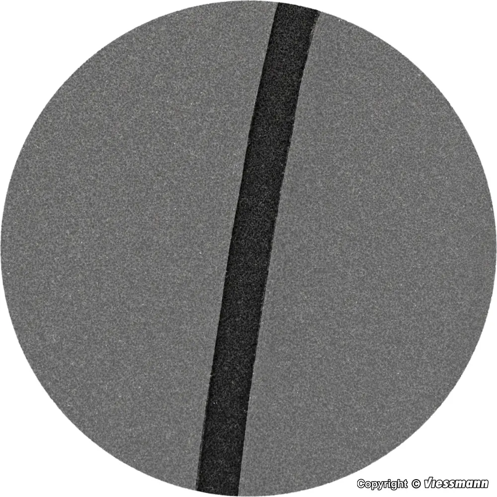  Plaque de rue en asphalte de Stone Art avec rainure pour bande magnétique - Vollmer 48290 - HO 1/87  - 2