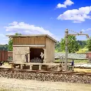 Ravitaillement de charbon avec grue à eau - Vollmer 45779 - HO 1/87 - 3