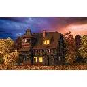 Villa vampire avec avec lumière vacillante - VOLLMER 47679 - 1/160 - 4