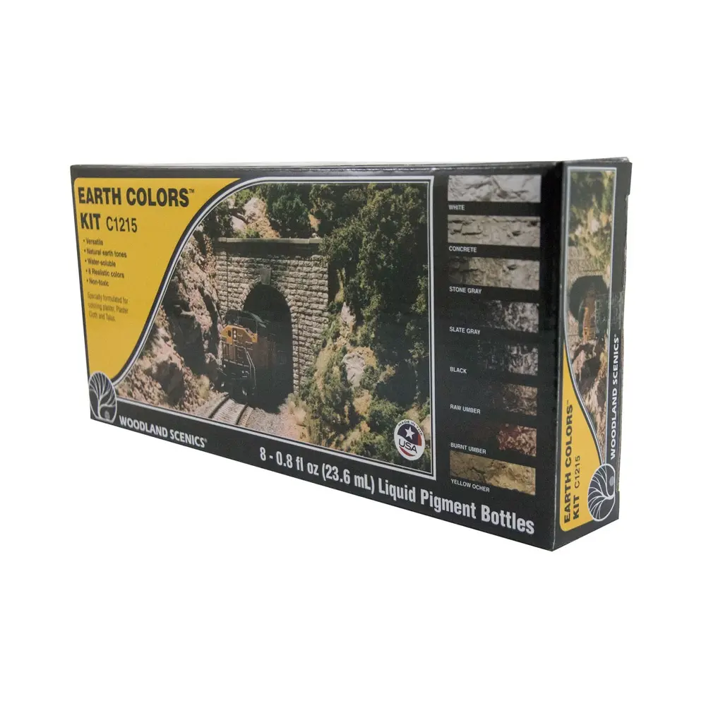 Kit pigments terres à décor - Woodland Scenics 1215 - Toutes échelles - 3