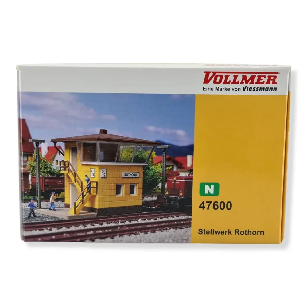 Poste d'aiguillage Rothorn VOLLMER 47600 - N 1/160 - 47 x 68 x 55 mm - 5