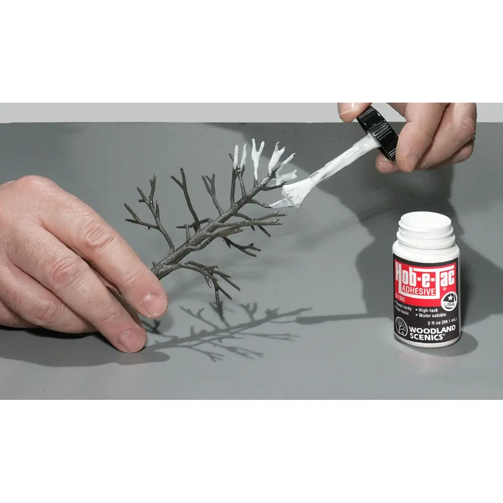 Colle E-TAC - Woodland Scenic S195 - Universelle - 59,1 mL - Blanc  - 2