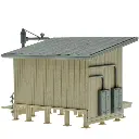 Ravitaillement de charbon avec grue à eau - Vollmer 45779 - HO 1/87 - 2