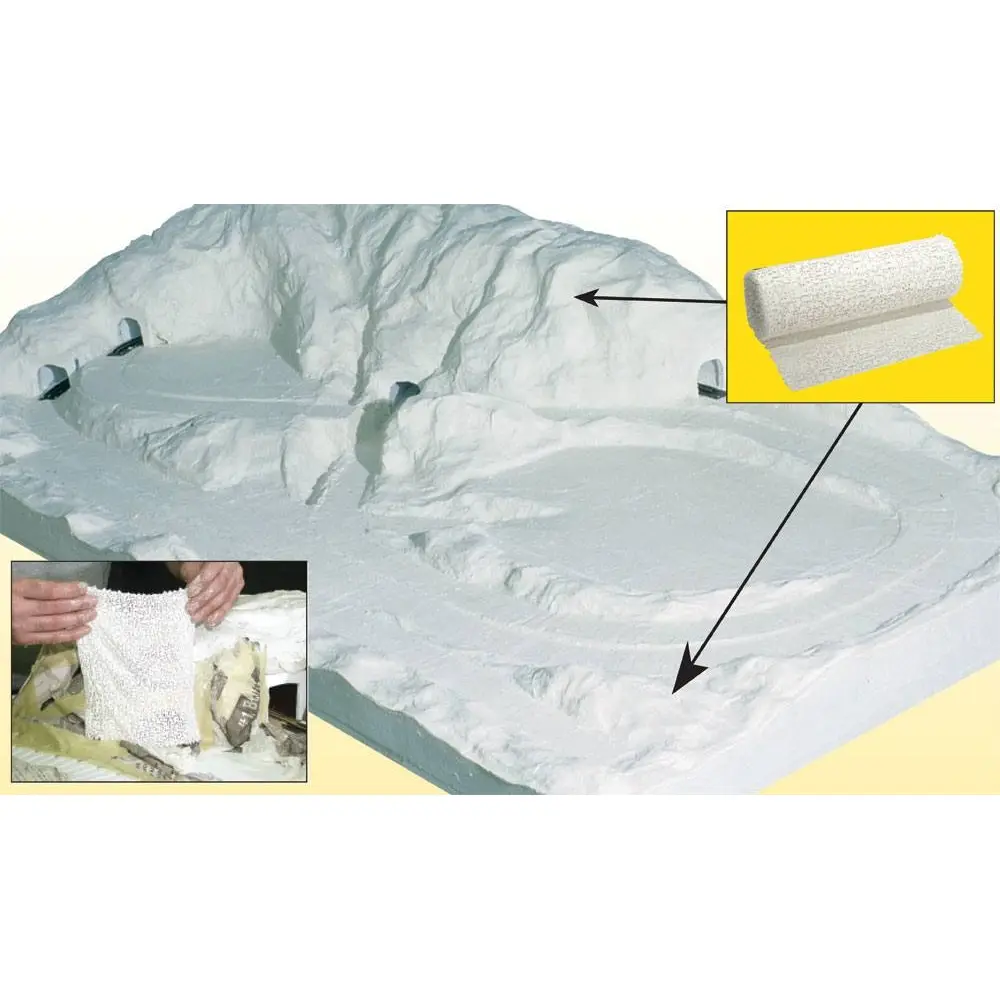 1 rouleau de tissu plâtré WOODLAND SCENICS C1203 - 203x4570mm  - 92,9 dm² - 2