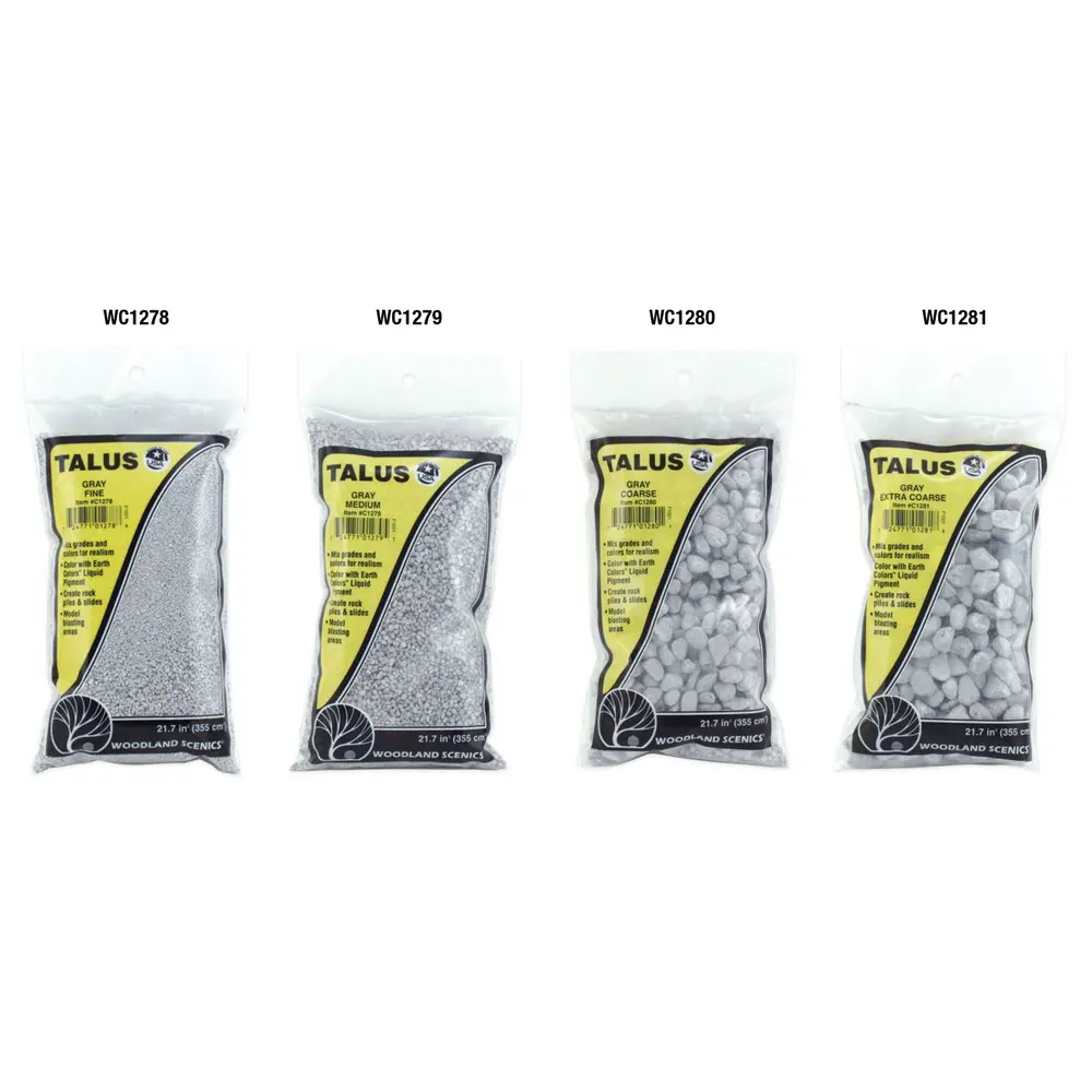 Gravier gris fin 180g - Woodland Scenics C1278 - Échelle universelle - 3