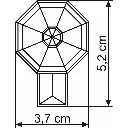 Chapelle commémorative Silent Night - Eclairage LED et neige artificielle - Vollmer 43570 - Z 1/220 - 5
