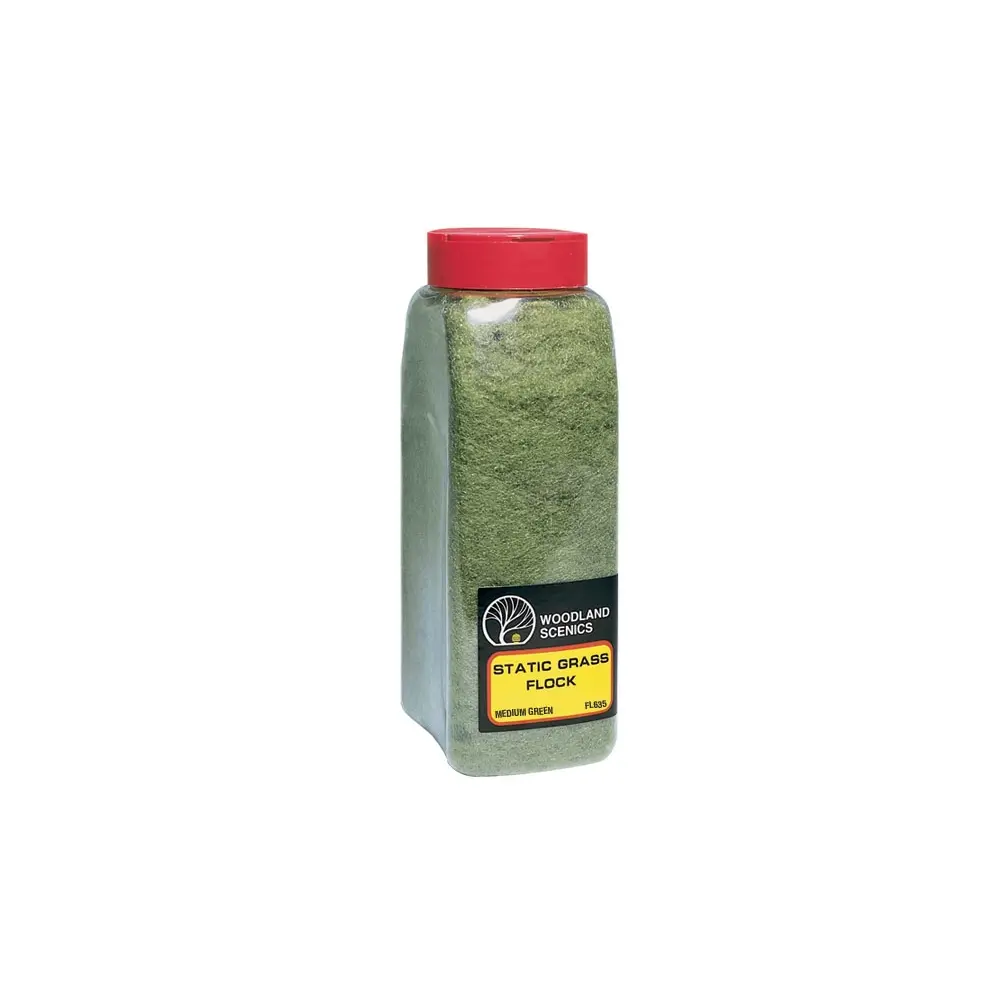 Flocage herbe vert moyen - Woodland Scenics FL635 - 945 mL - 2