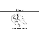 Ponceau en arc de maçonnerie en plâtre - WOODLAND SCENICS C1263 - HO 1/87 - 2