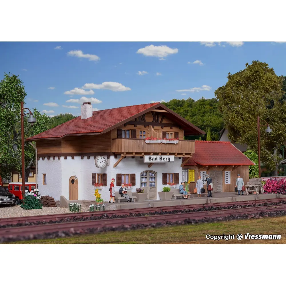 Gare "Bad Berg" - Vollmer 43526 - HO 1/87 - 240 x 125 x 95 mm - 3