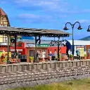 Quai de la gare "Baden" - Vollmer 43562 - HO : 1/87 - 1220x48x85MM  - 2