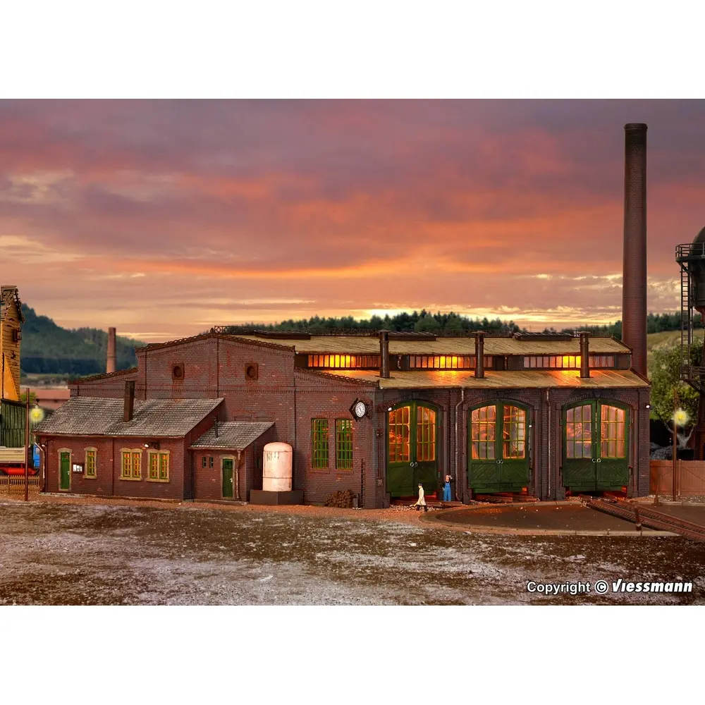 Rotonde avec dispositif de verrouillage des portes VOLLMER 45754 - HO 1/87 - 4