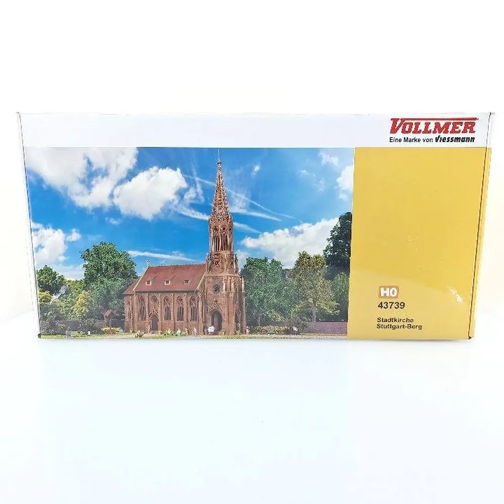 Église de la ville de Stuttgart-Berg - VOLLMER 43739 - HO 1/87 - 5