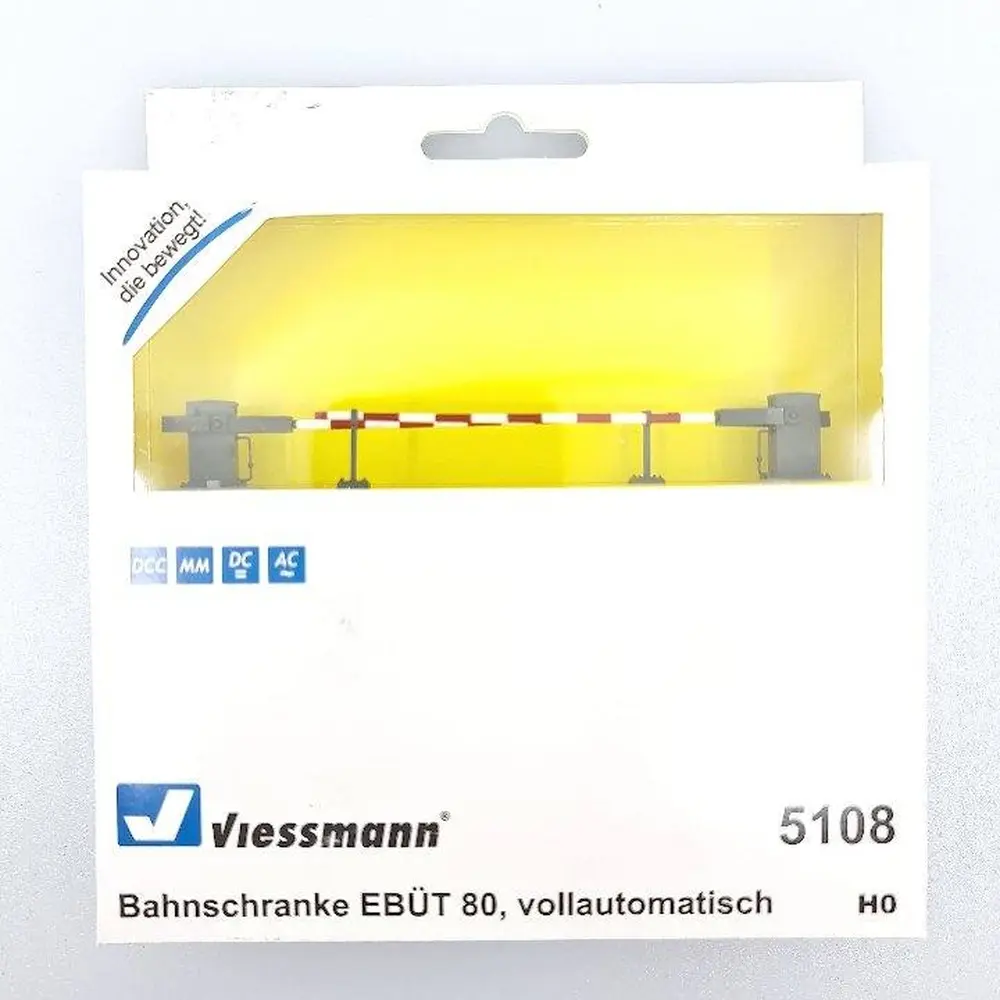 Barrières de passage à niveau Viessmann 5108 automatisées - HO 1/87 - longueur 63 mm - 2